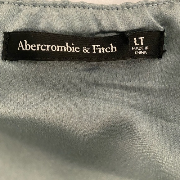 Abercrombie & Fitch Pleated Midi Dress, Sage green - Picture 5 of 5